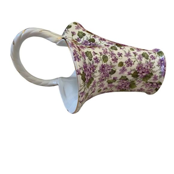 Formalities Violet Chintz Collection Porcelain Basket Vase House Decoration Glas - Picture 5 of 10